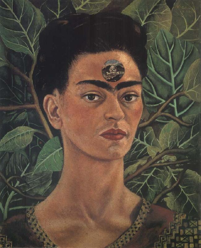 Frida Kahlo Thinking about death oil painting image